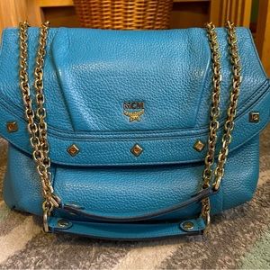 MCM authentic blue Crossbody/shouder bag